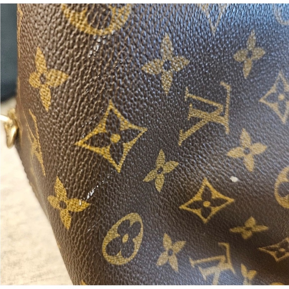 LOUIS VUITTON Evasion Vintage Leather Travel Bag Large Handbag Monogram VTG RARE - Picture 12 of 14